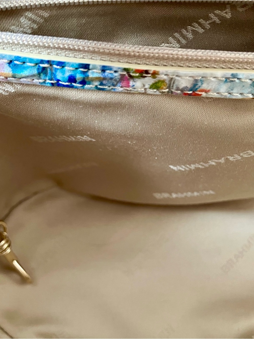 Brahmin Multicolor Croc-Embossed Leather Tote - Picture 8 of 11